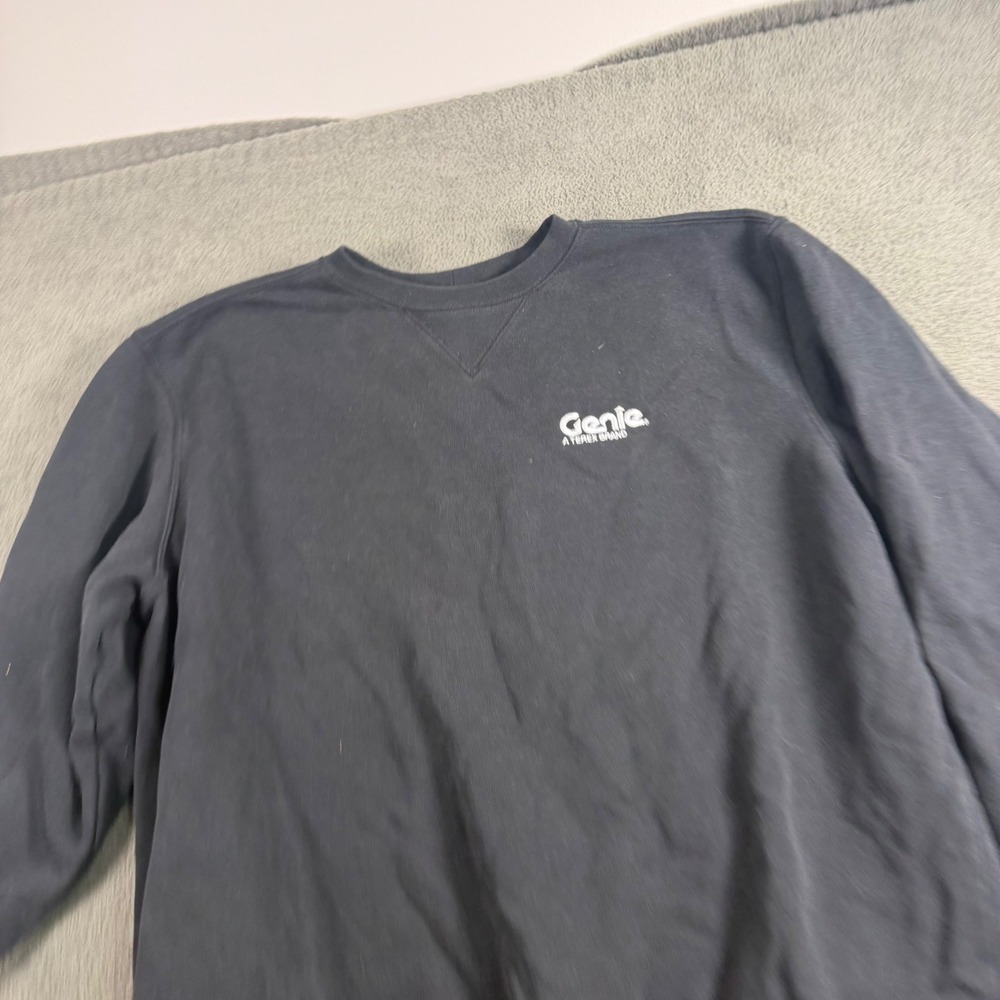Carhartt Mens XL Black Genie Terex Logo Crewneck Sweatshirt Original Fit Top